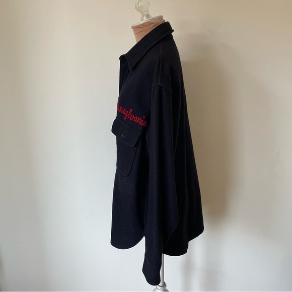 Vintage 1969 University of Pennsylvania Princeton Sportwear Wool Button Down L - Picture 5 of 11